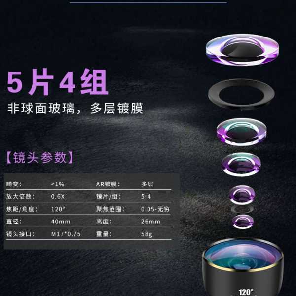 立见L-8120 清无畸变广角镜头通用手机镜头16mm大广角镜头