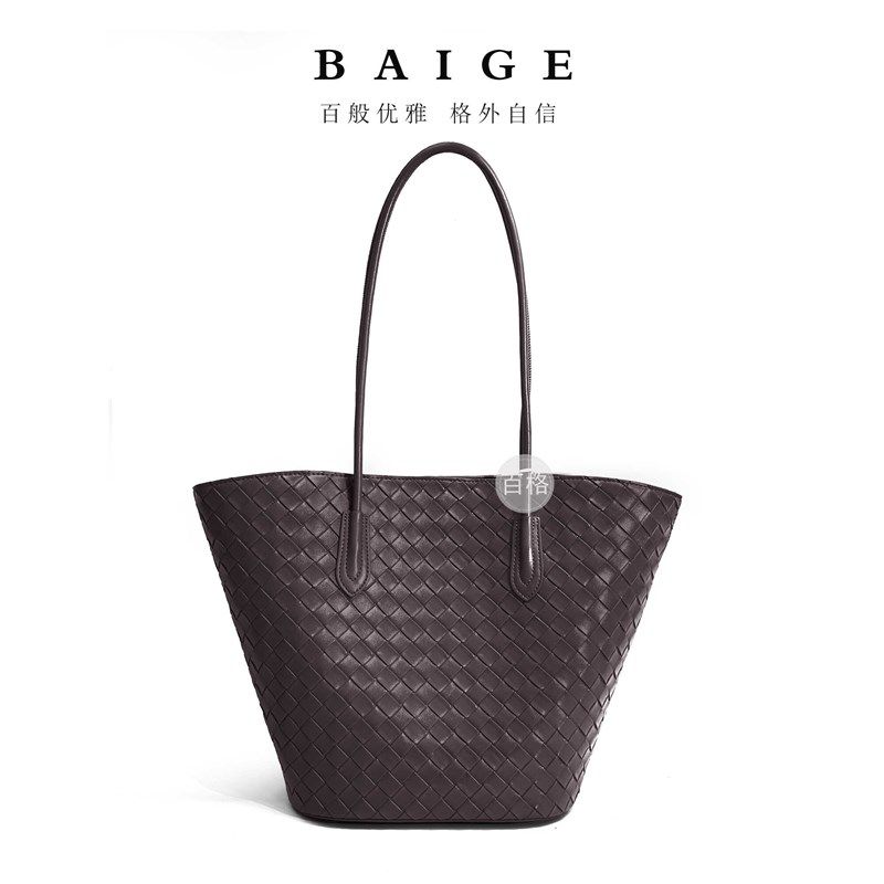 菜篮子包包牛皮新款女式包包小众设计大容量编织简约手提单肩包,箱包皮具/热销女包/男包,托特包,淘宝优惠券,粉丝福利购,淘宝优惠卷