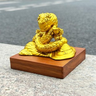 泉州蛇年伴手礼文创礼品七彩刺桐蛇原型纪念品摆件收藏金色款州州
