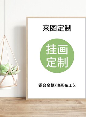 装饰画挂画定制来图定做装饰画铝合金材质相框