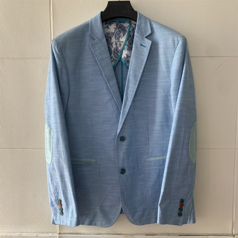 英伦风春秋款商务休闲西服外套肘部修补程式条纹西装潮流时尚单西
