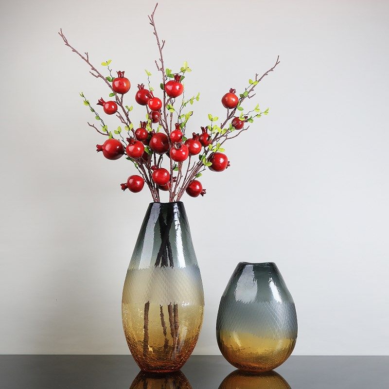 琉璃花瓶轻奢餐桌摆件样板间摆设现代客厅装饰品茶几玄关工艺品,家居饰品,花瓶,淘宝优惠券,粉丝福利购,淘宝优惠卷