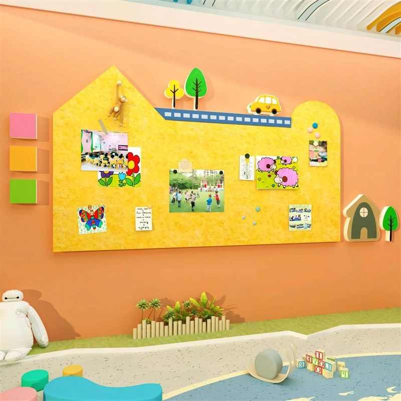 毛毡墙贴幼儿园环创主题成品文化墙面装饰板托管班形象大厅走廊,家居饰品,文化墙贴,淘宝优惠券,粉丝福利购,淘宝优惠卷