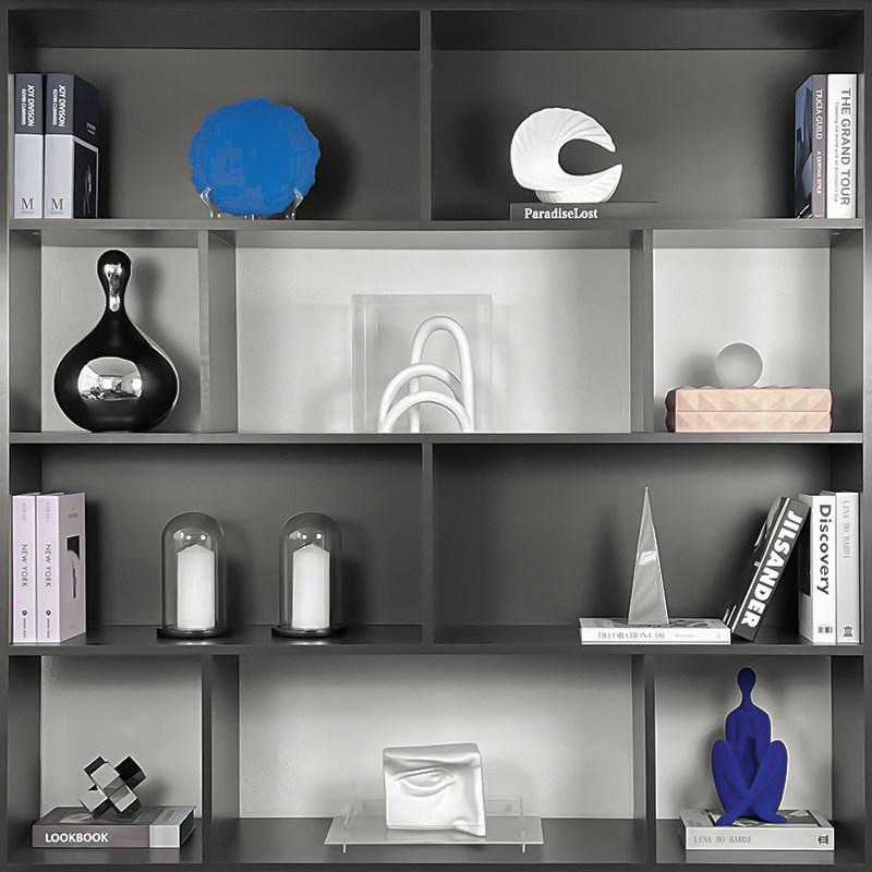 书柜装饰品摆件书架柜子电视柜摆设蓝色坐姿人防尘罩样板房间软装,家居饰品,装饰摆件,淘宝优惠券,粉丝福利购,淘宝优惠卷