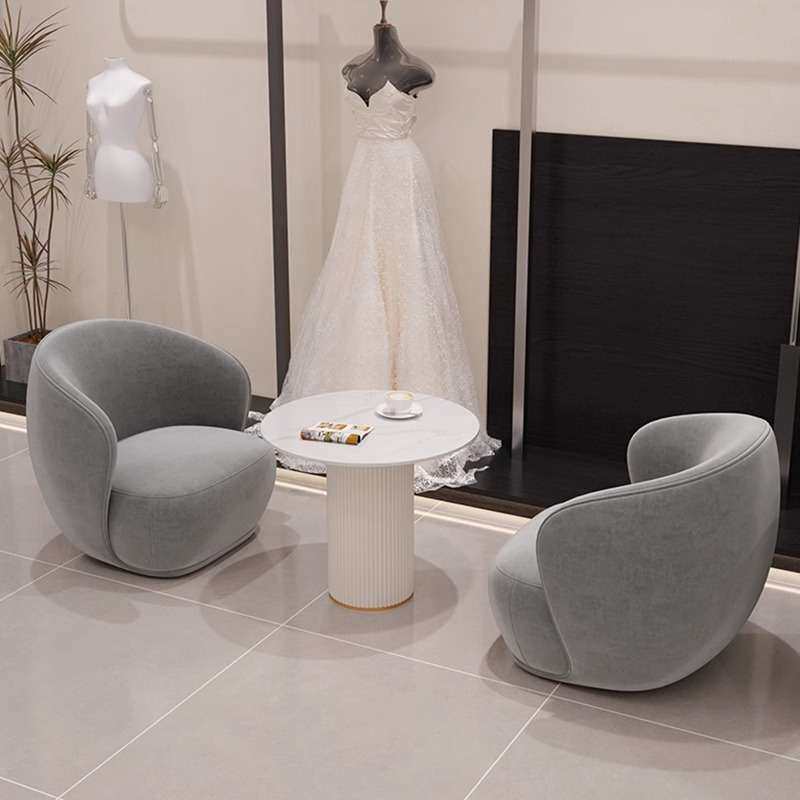 轻奢洽谈桌椅组合休息区单人沙发桌椅酒店大厅售楼处商务接待沙发