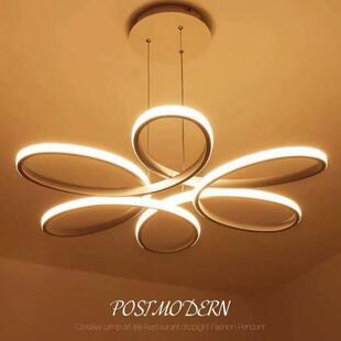 北欧后现代客厅灯简约花形led创意个性艺术卧室书房餐厅吸顶吊灯