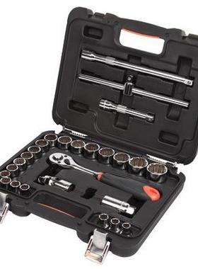 钢盾工具 26件12.5mm系列12角套筒组套 机修汽修套装S010026