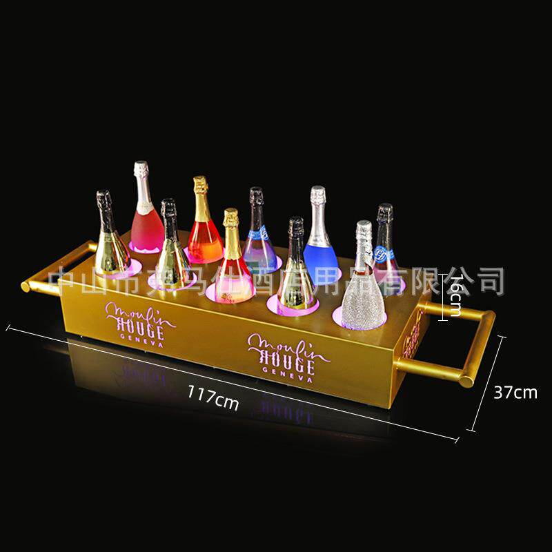 酒吧夜店LED发光出酒轿子ktv娱乐气氛道具上酒抬轿香槟轿酒具酒架
