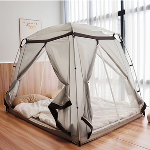 室内帐篷大人可睡觉家庭家用客厅打地铺成人双人遮光折叠透气防蚊