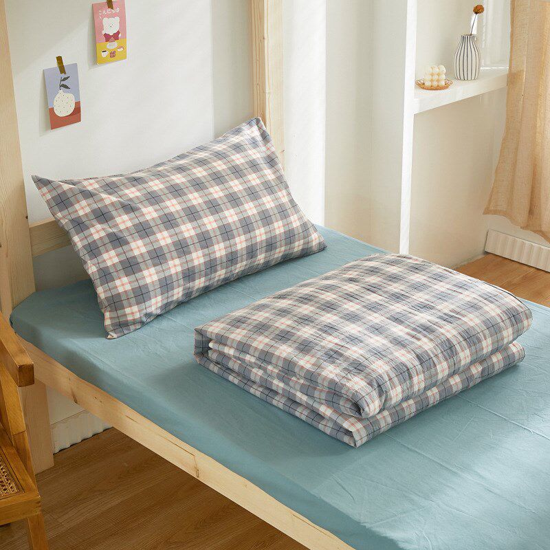 纯棉学生宿舍三件套学校床上用品全棉床单被套单人床定做尺寸