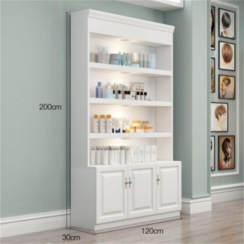 幻槐化妆品柜欧式陈列柜美甲店隔断货柜美容院展柜产品展示柜货架