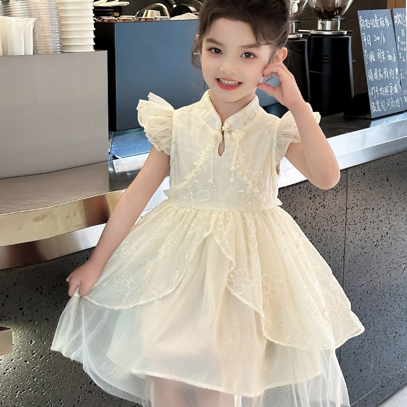 女童汉服夏季2025新款连衣裙儿童汉服国风中式公主裙夏装女孩裙子