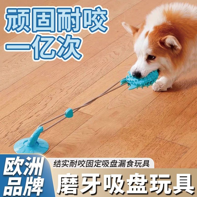 狗玩具球耐咬磨牙漏食结实吸盘解闷自嗨神器消耗体力大型犬中型犬