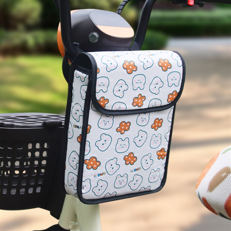 电瓶车防水挂包电动车前置收纳挂物包袋自行车通用置物兜防雨储物