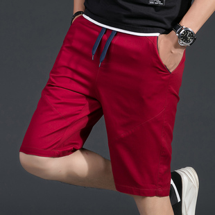 潮流休闲纯棉裤 五分裤 子男运动大码 5分中裤 短裤 男6分沙滩裤 男夏季