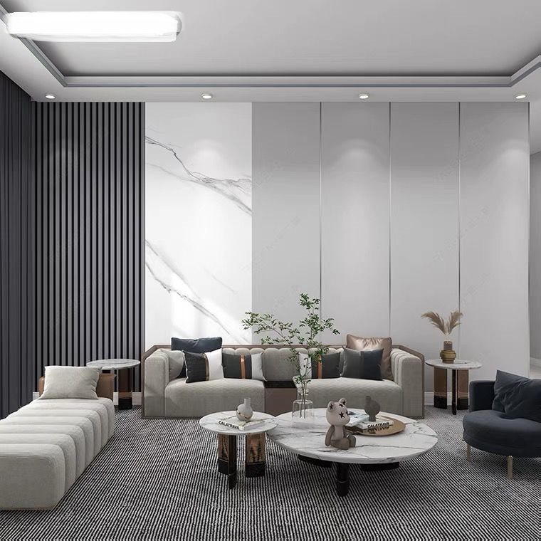 轻奢电视背景墙壁纸格栅大理石纹墙布客厅沙发卧室牀头壁布壁画,家装主材,定制壁画,淘宝优惠券,粉丝福利购,淘宝优惠卷