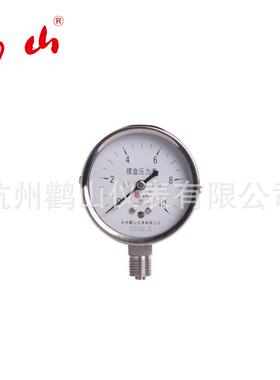 全不锈钢膜盒压力表 YE60BF不锈钢微压表 白色边 膜盒表 厂家直销