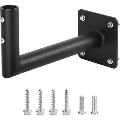 重型钢风向标安装支架,黑色,适合直径不超过 1.91 厘米的杆子,8.2