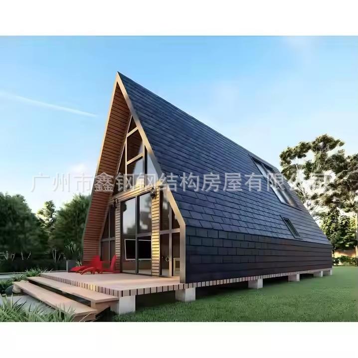 移动民宿度假三角屋露营阳光房景观屋民宿双层移动别墅轻钢房屋