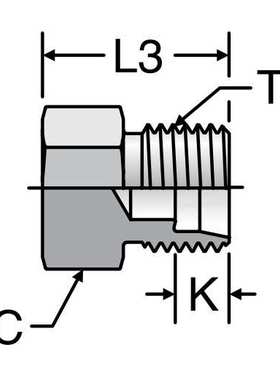 倍润航空标准堵头flareless tube fitting