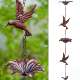 Rain Hummingbird Chain Elegant Garden 8.5ft Outdoor Metal