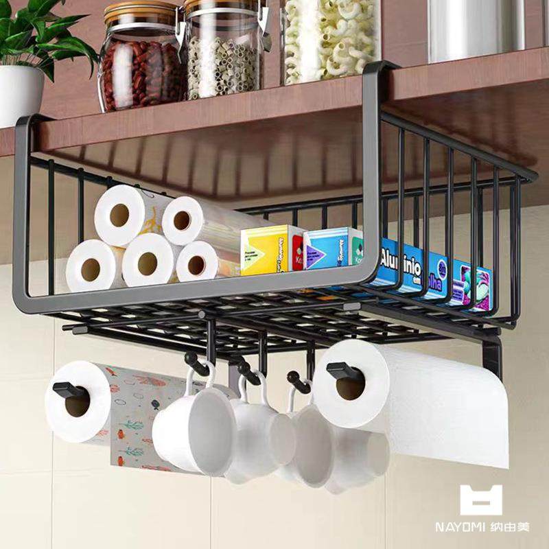 厨房多功能置物架橱柜下挂架收纳神器吊柜下分层悬挂挂篮,电子元器件市场,其它元器件,淘宝优惠券,粉丝福利购,淘宝优惠卷