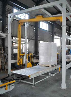 悬臂缠绕机LR1800FZ码垛机器人可选配输送线配套包装线