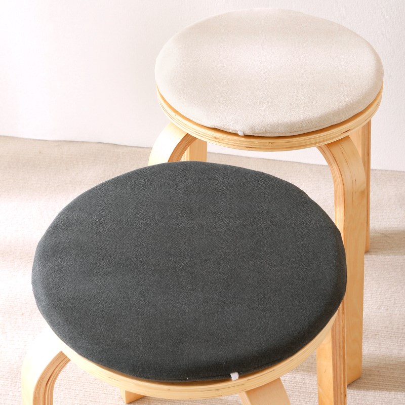 防滑可拆洗坐垫套圆凳家用小板凳简约现代猫抓绒餐桌椅屁垫子四季