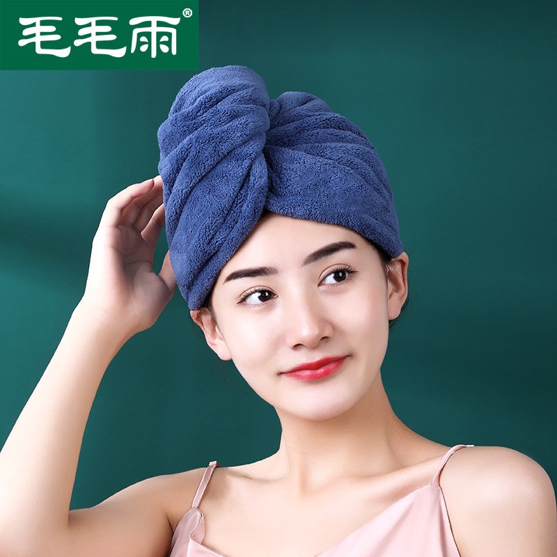 婴儿宝宝干发帽a类吸水不易掉毛1-3岁小童包头巾可爱洗头浴帽毛巾