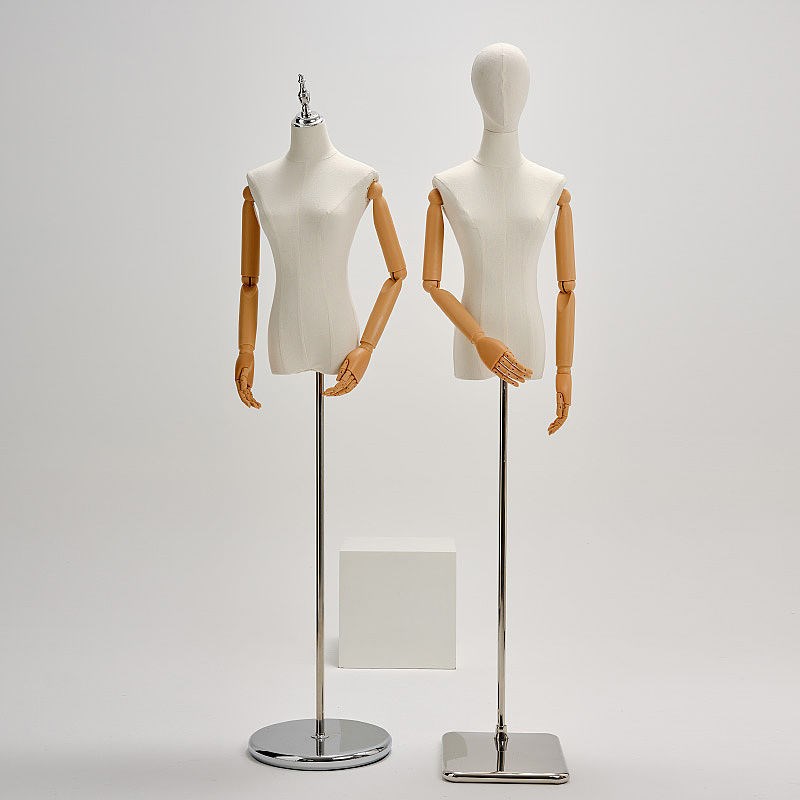 服装店模特道具橱窗展示架子韩版衣服假人偶体型带头半身女模特台