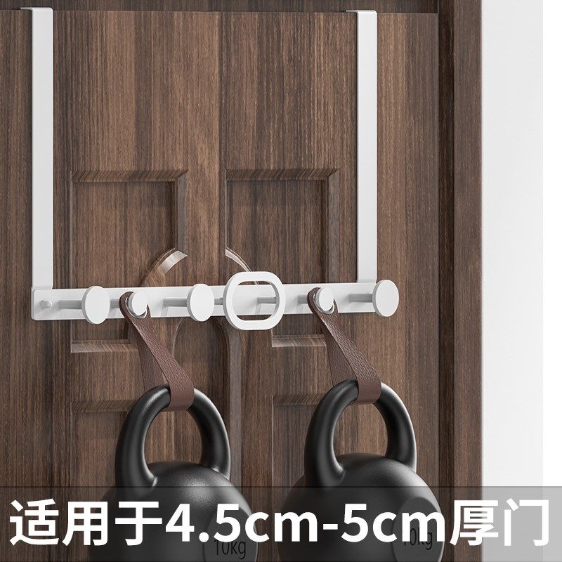 免打孔门后挂钩5cm厚门 高门款不锈钢卧室挂钩门背式衣帽钩挂衣架