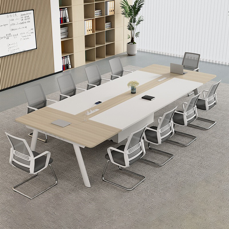 办公家具会议桌长桌简约现代洽谈工业风办公桌小型会议室桌椅组合