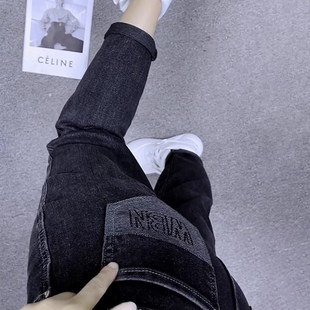 女胖妹妹mm宽松显瘦罗卜裤 2023秋季 高腰老爹牛仔裤 大尺码 哈伦 新款