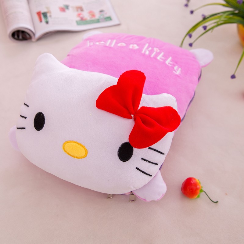 卡通抱枕被子两用办公室午睡毯子二合一车用枕头沙发靠垫被