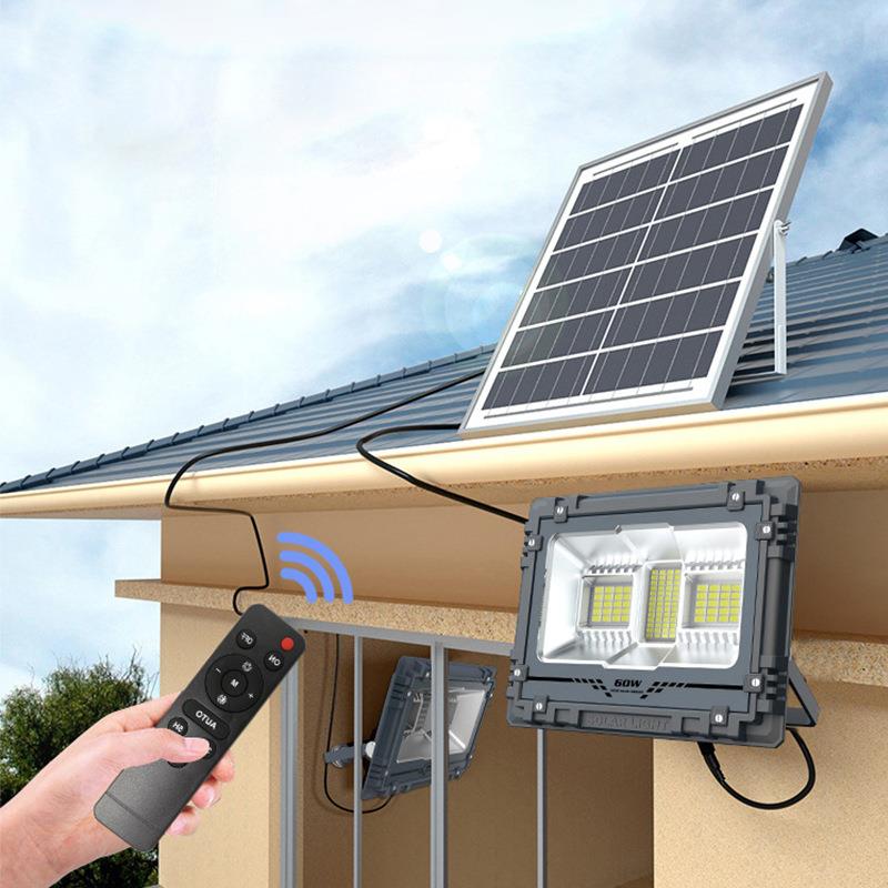 太阳能户外庭院路灯新农村乡村家用超亮大功率防水室内照明LED灯