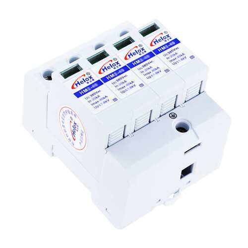 恒立信二级电源防雷器380V 40KA C级电源避雷浪涌保护器T2 HM2-40