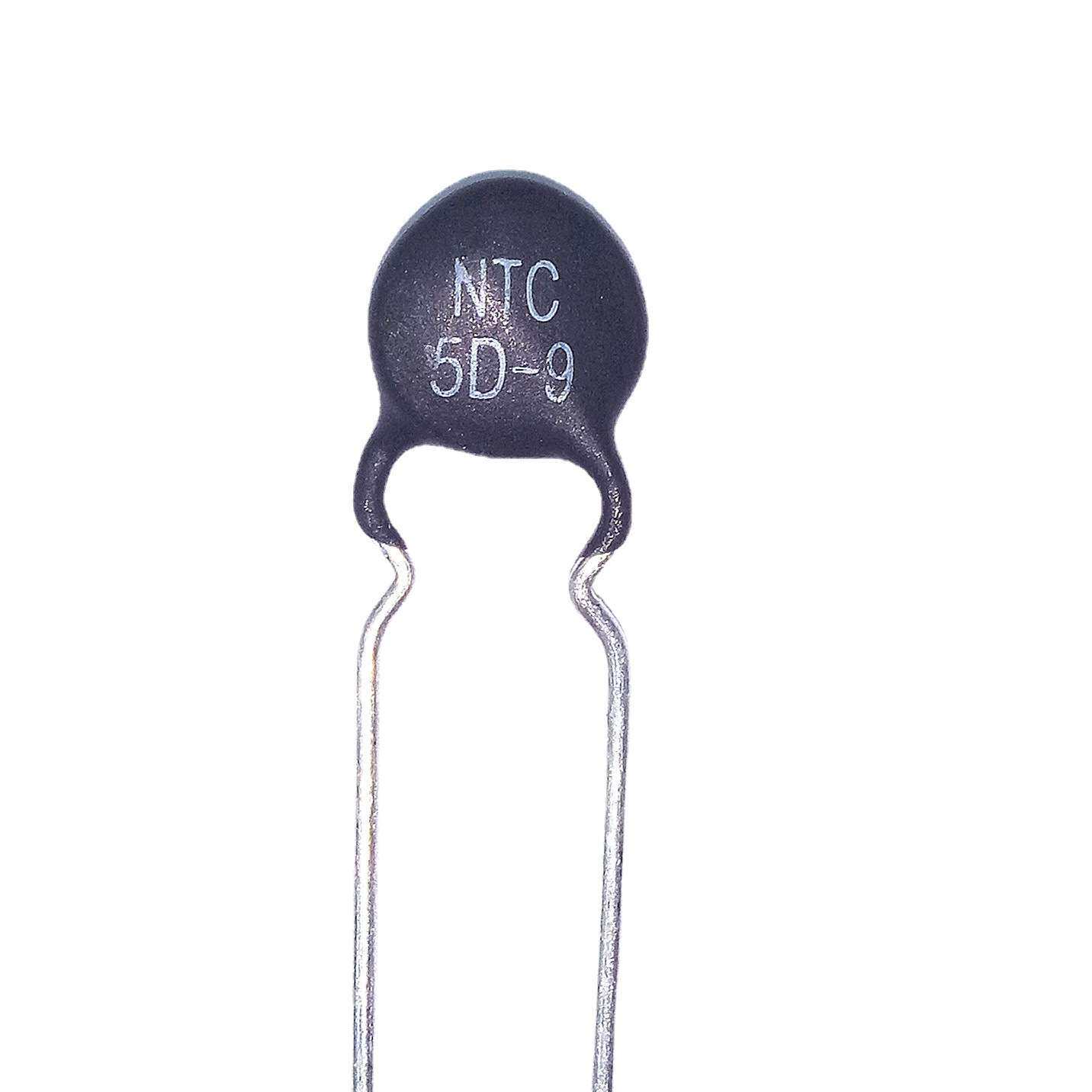 负温度热敏电阻NTC电阻5D-9 5R 3A黑色热敏电阻器 圆盘形电子