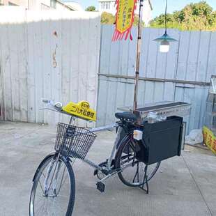 溜达串设备二八大杠烧烤车小巧灵活走到哪烤到哪轻松开启致富之路