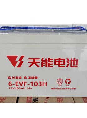6-EVF-103A天能电池12V103Ah电动汽车洗地机环卫车叉车三轮车电瓶