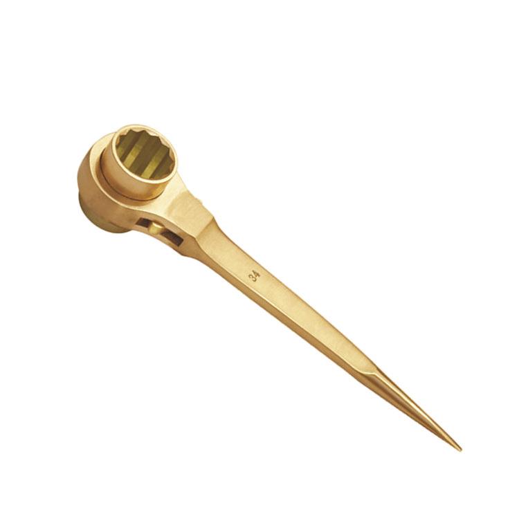 防爆厂家主营铝青铜 铍青铜 防爆工具TK180防爆撬棒棘轮扳手