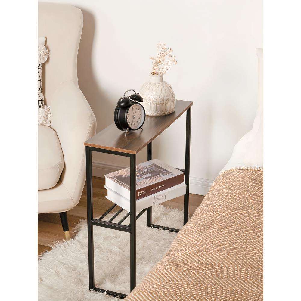 床头柜小型超窄长条形卧室床边置物架床尾夹缝两层桌子床边柜