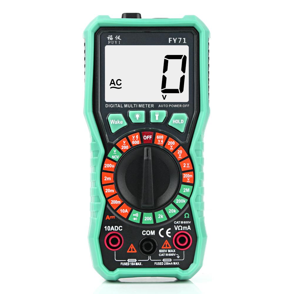 FY71/FY76多功能万用表 数字全自动量程电工电容表 电压表