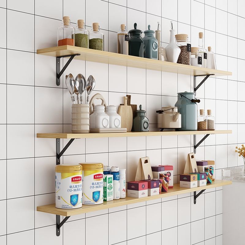 墙上置物架墙壁书架挂墙隔板墙面壁挂式架子一字板上墙层板承重