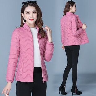 小棉衣女短款轻薄2021新款时尚韩版女士棉袄冬季修身羽绒棉服外套