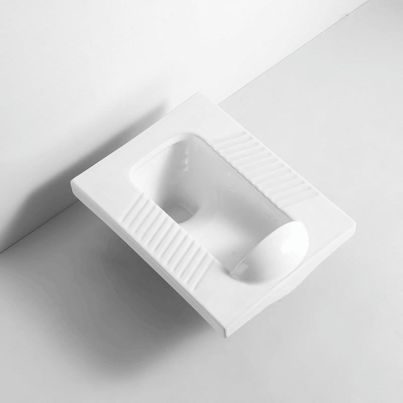 陶瓷便池蹲坑酒店卫生间厕所大便器工程家用水箱套装蹲厕蹲便器