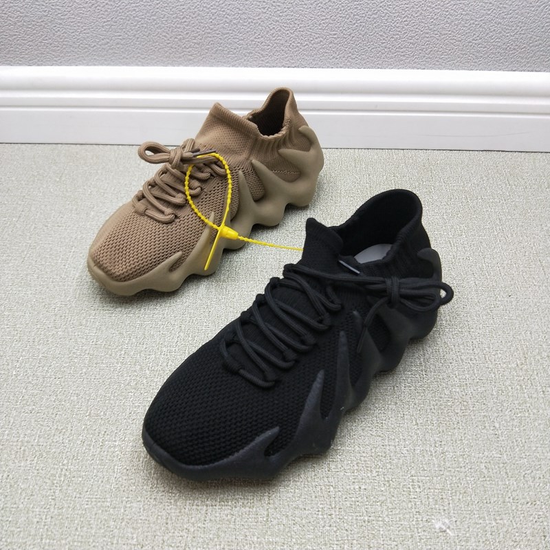 2023年春季新款断码处理工厂店圆头低跟休闲飞织运动鞋流行女单鞋