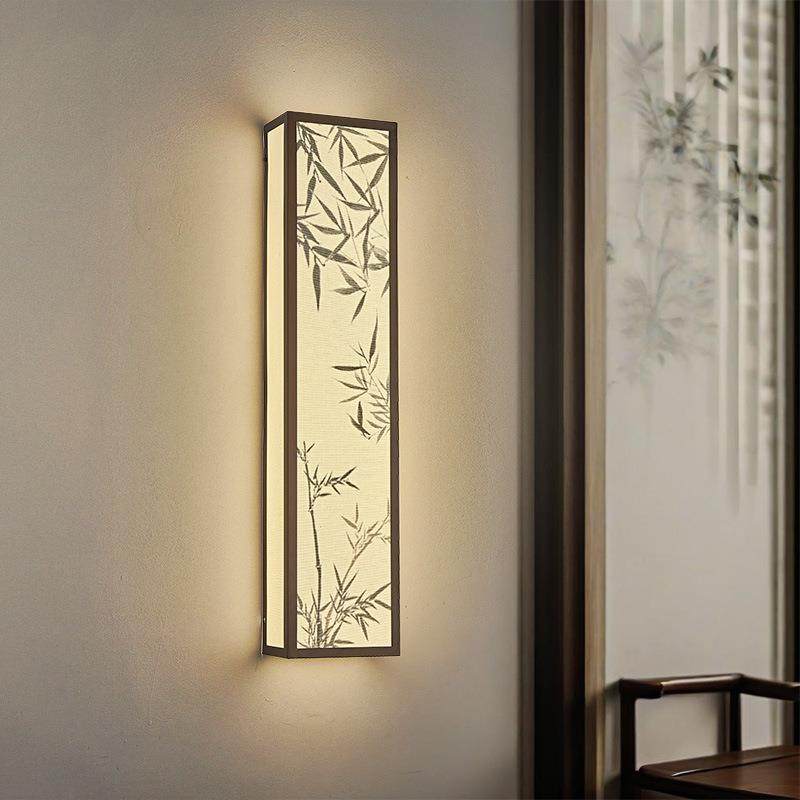 中国古风宋式美学竹叶绘画长条壁灯客厅茶室卧室床头过道走廊简雅,鲜花速递/花卉仿真/绿植园艺,割草机/草坪机,淘宝优惠券,粉丝福利购,淘宝优惠卷