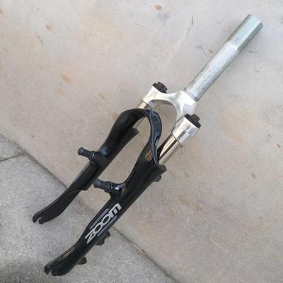 20寸ZOOM信隆144mm铝合金有牙避震前叉折叠车碟刹V刹406451