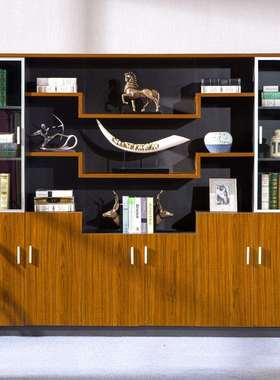 现代简约文件柜立体式多功能办公档案柜资料过落地书柜FC-R2420-B