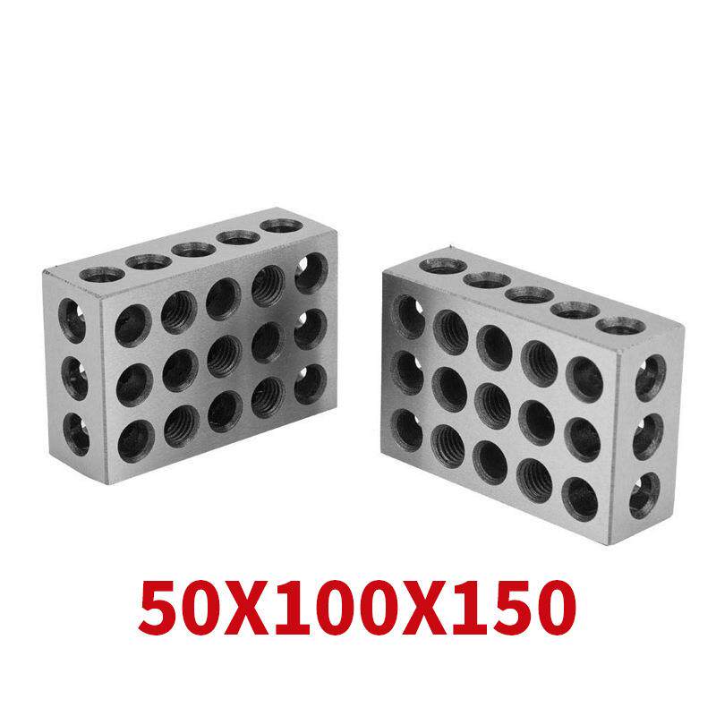 2-4-6 公制23孔平行垫块铣床平行垫铁 50x100x150虎钳平型等高块